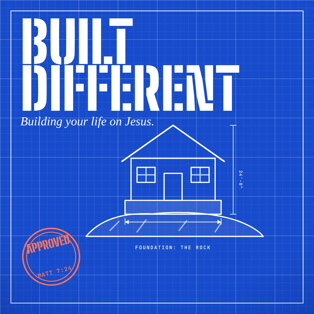 Built Different youth sermon series artwork
