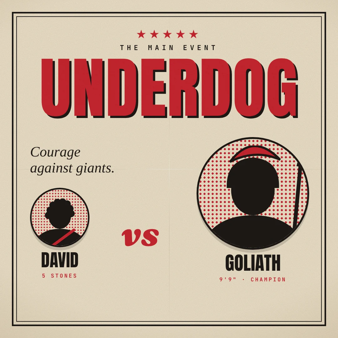 Underdog youth sermon series artwork