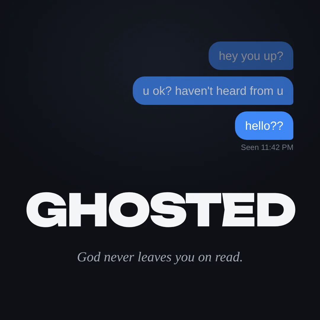 Ghosted youth sermon series artwork