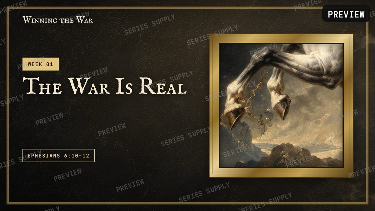 Winning the War Week 1 slide